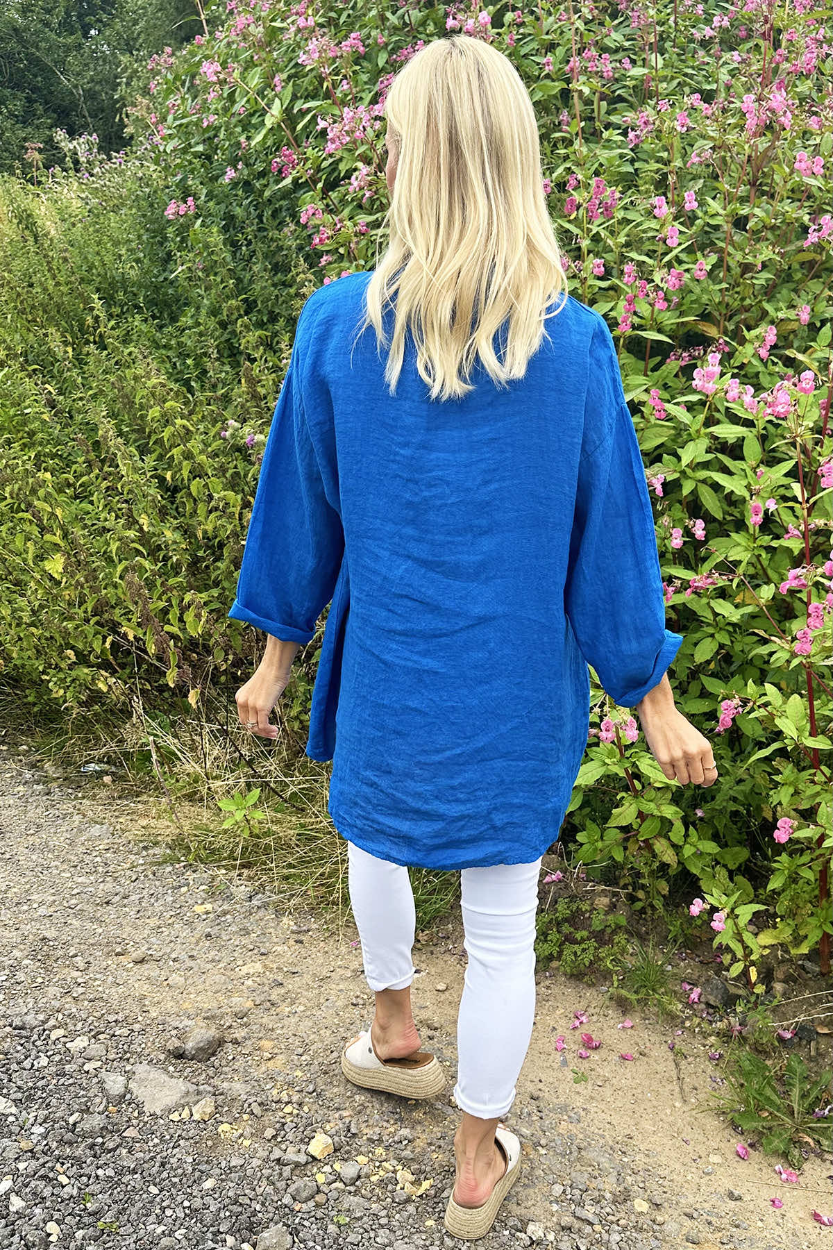 Bradley Linen Top Cobalt