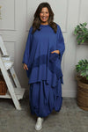 Lavone Cotton Skirt Cobalt