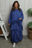 Lavone Cotton Skirt Cobalt