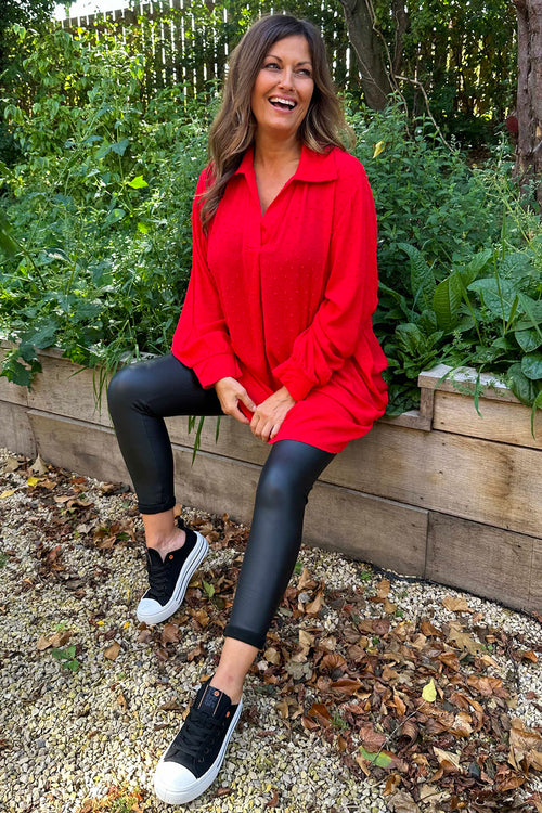 Eleanor Blouse Red