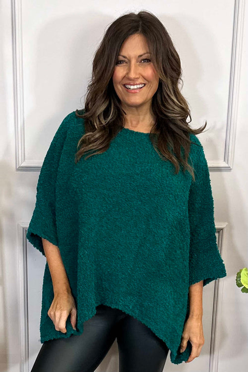 Grace Boucle Jumper Jade Green