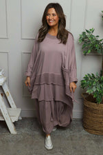 Lavone Cotton Skirt Mauve Mauve - Lavone Cotton Skirt Mauve