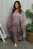 Lavone Cotton Skirt Mauve