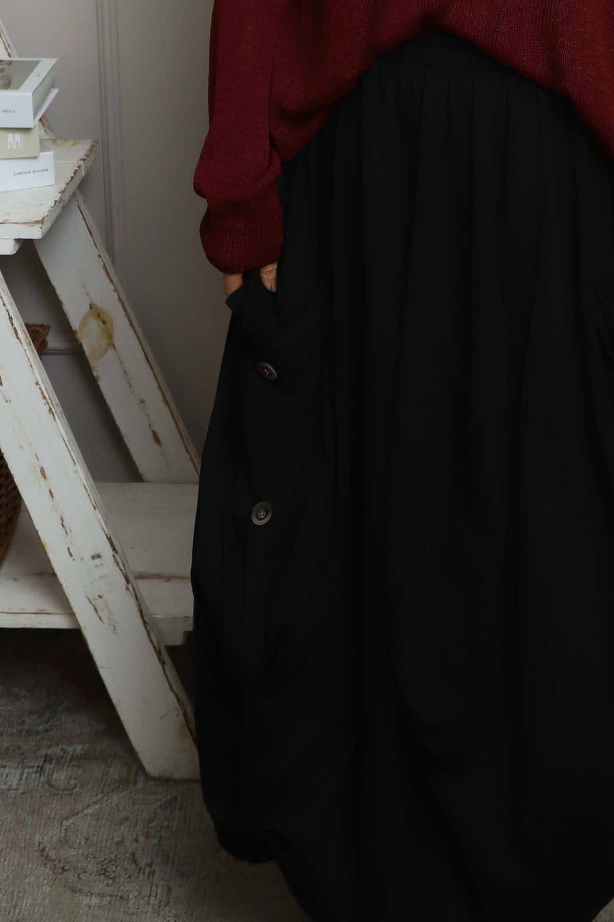 Lavone Cotton Skirt Black