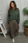Lavone Cotton Skirt Mocha