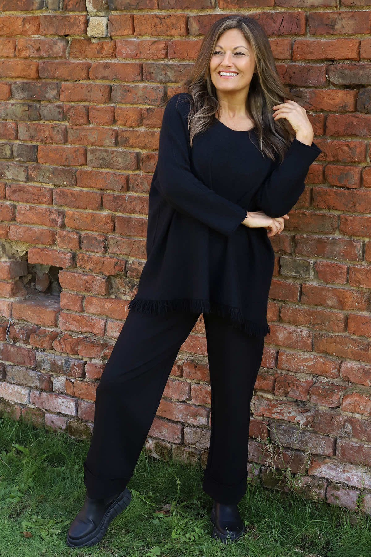 Sally Fringe Hem Jumper