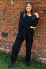 Sally Fringe Hem Jumper Black