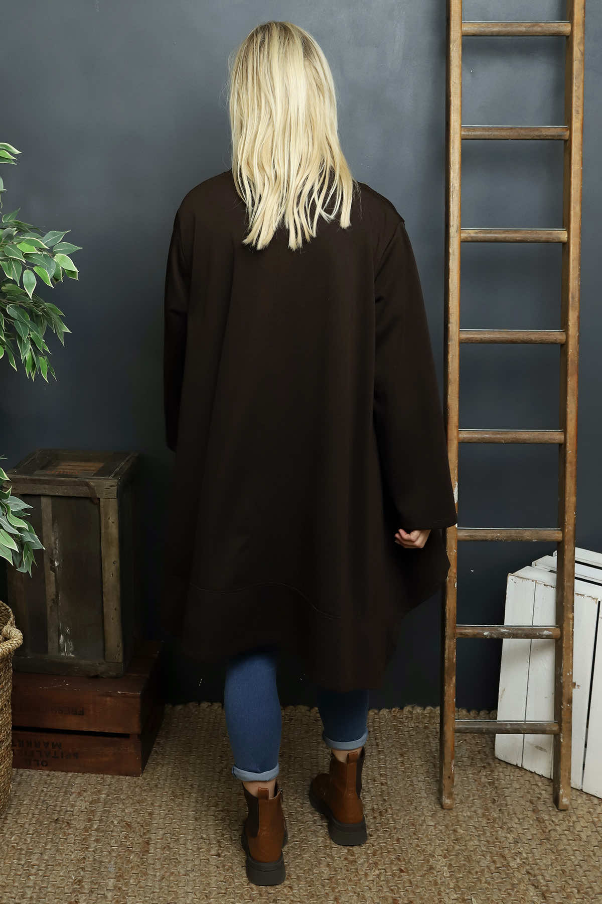 Ernestina Button Jacket Cocoa