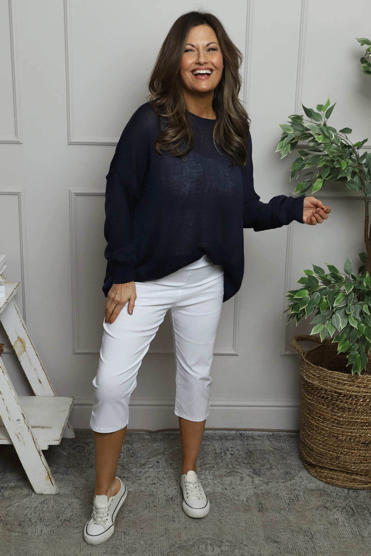 Stori Capri Trousers White