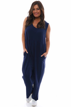 Plus Size Jumpsuit and Boiler Suit in Navy, Cool Plus Size