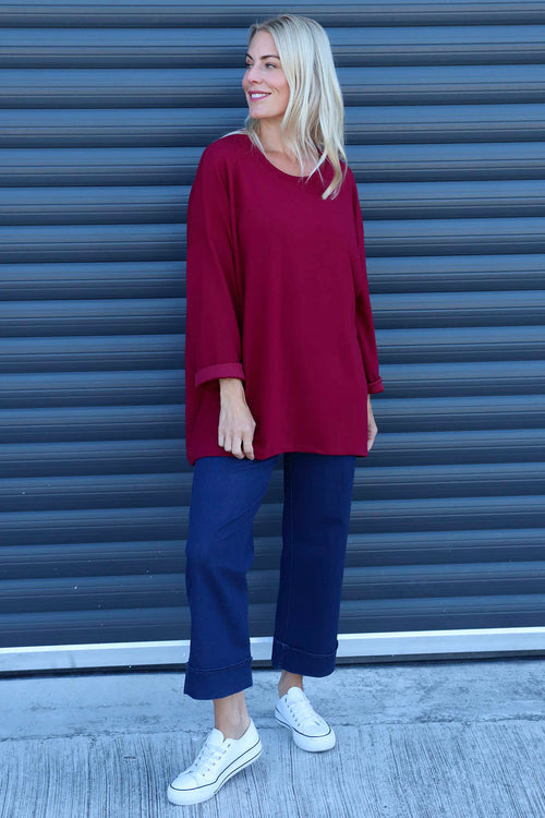 Cailina Knitted Jumper Wine - Image 2