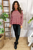 Hilda Stripe Jumper Red