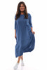 Boswin Dress Denim Blue