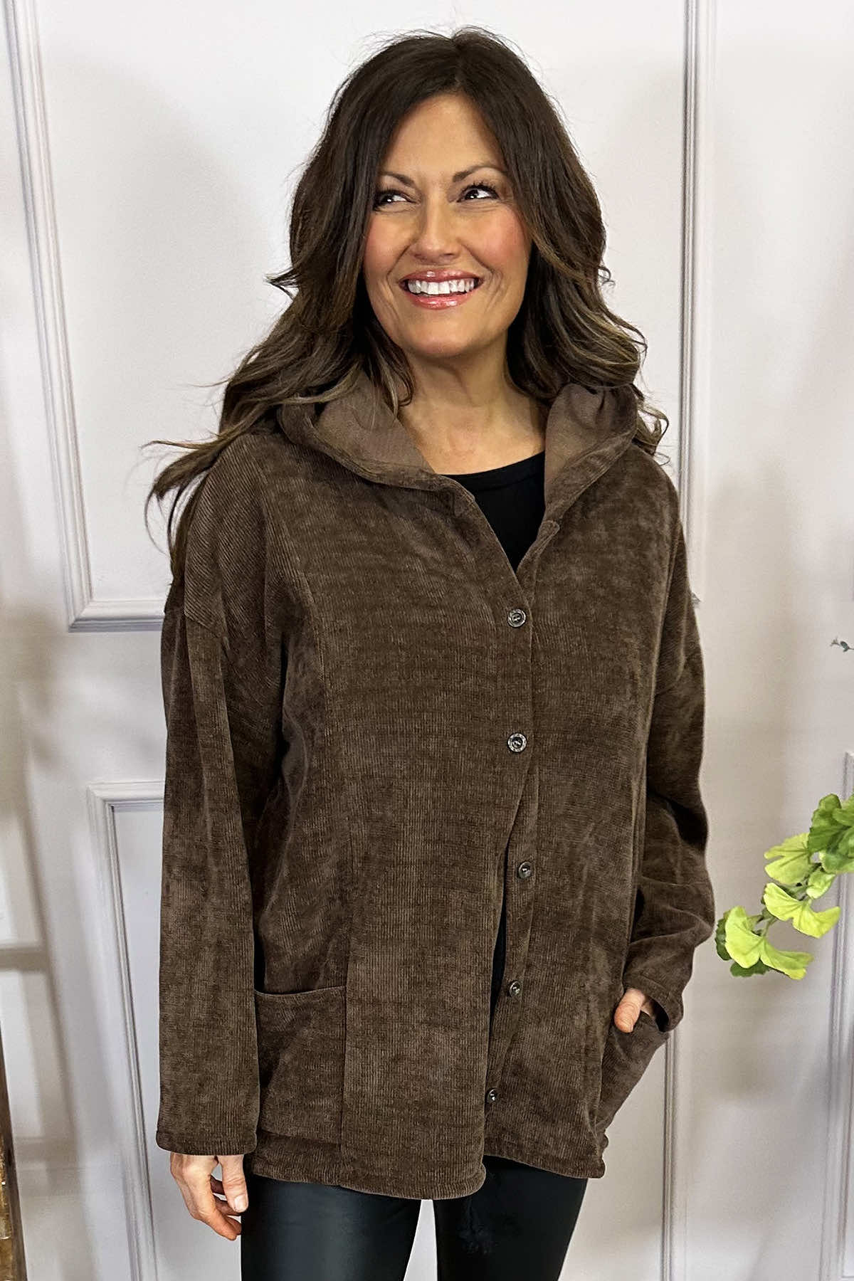 Antonia Hooded Jacket Cocoa