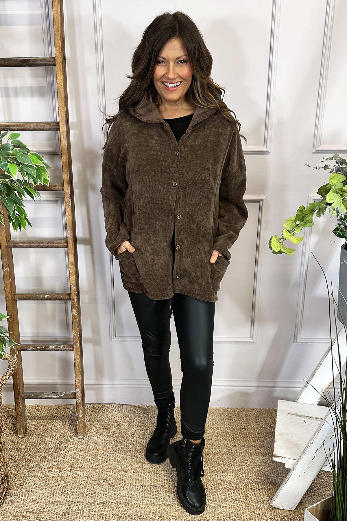 Antonia Hooded Jacket Cocoa