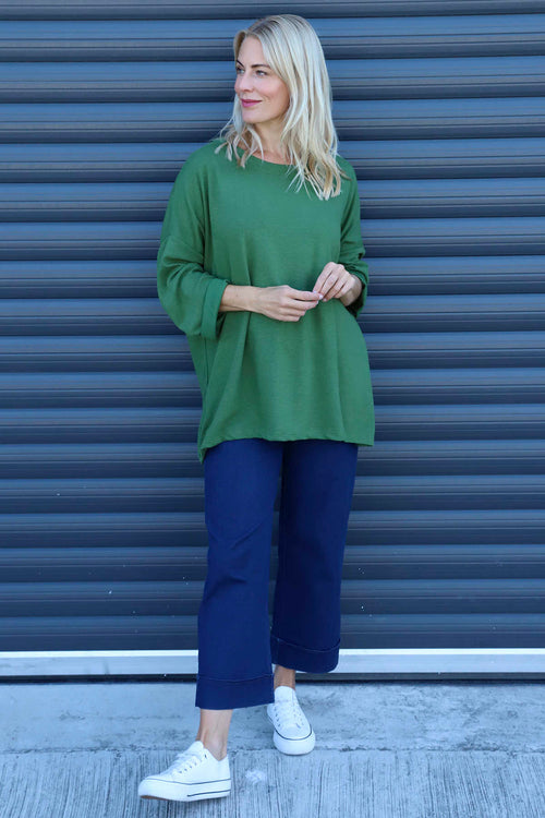 Cailina Knitted Jumper Olive - Image 1