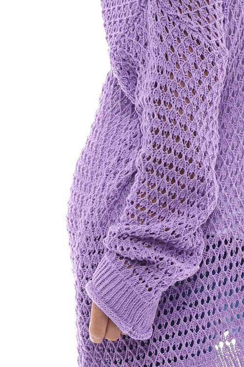 Isidora Crochet Cotton Top Lilac - Image 6