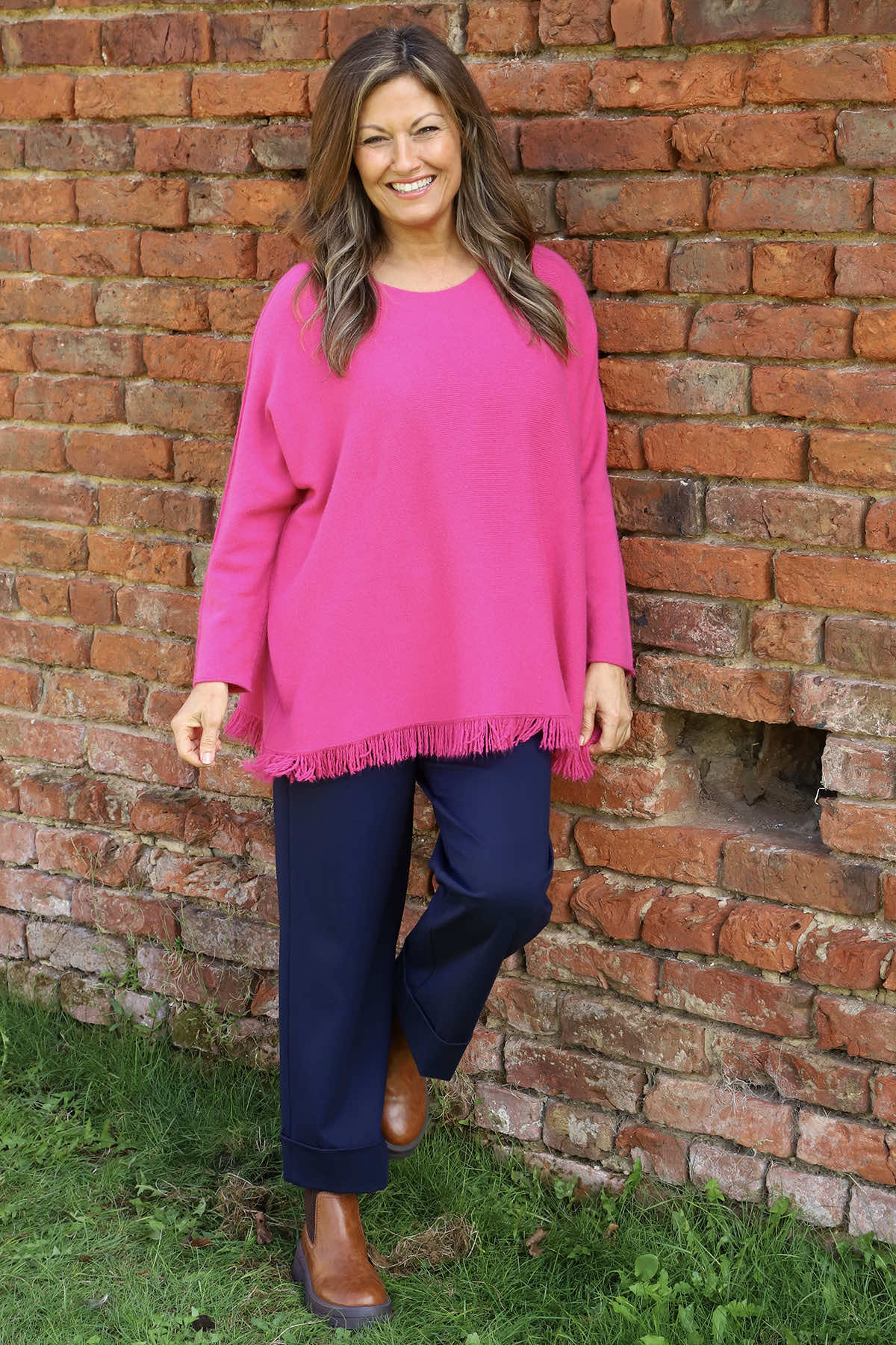 Sally Fringe Hem Jumper