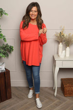 Alazne Jumper Coral Coral - Alazne Jumper Coral
