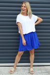 Stellina Frill Shorts Cobalt