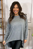 Celine Dipped Hemline Jumper Mid Grey