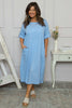 Penelope Pocket Linen Dress Powder Blue