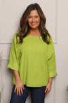 Danita Needlecord Top Green