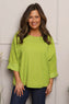 Danita Needlecord Top Green