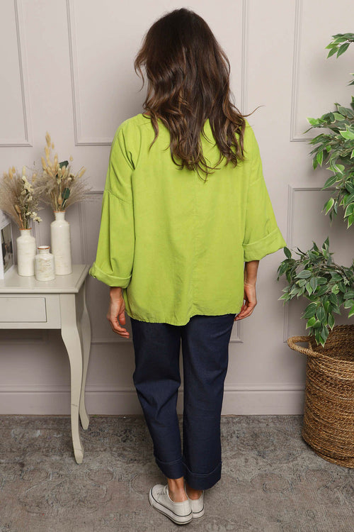 Danita Needlecord Top Green - Image 4