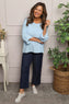 Danita Needlecord Top Light Blue
