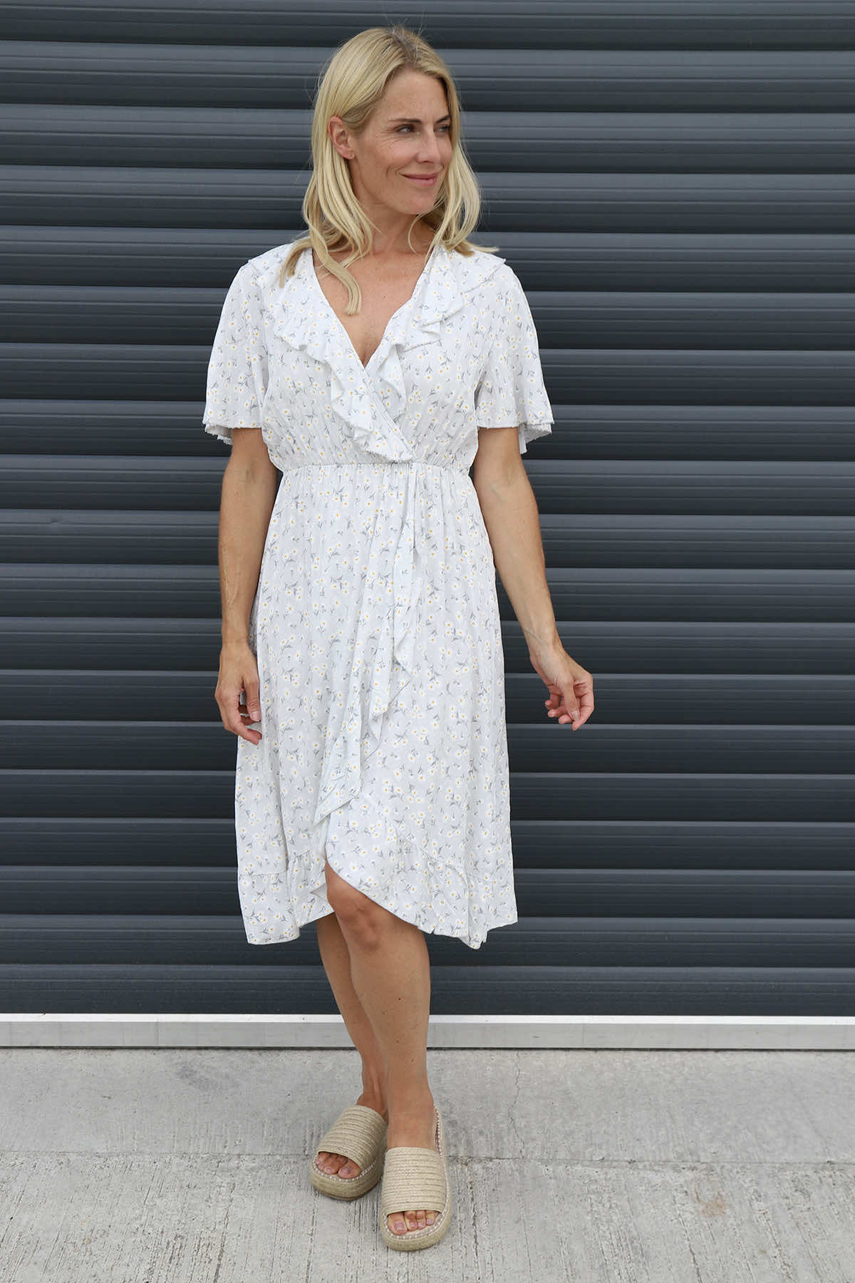 Made In Italy Etienne Floral Wrap Dress | Kit and Kaboodal