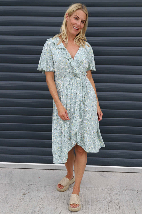 Made In Italy Etienne Floral Wrap Dress | Kit and Kaboodal
