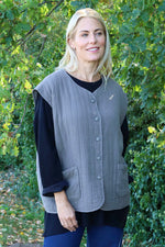 Agatha Cotton Padded Gilet Mocha Mocha - Agatha Cotton Padded Gilet Mocha