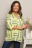 Glenna Pattern Cotton Top Yellow
