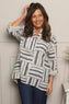 Glenna Pattern Cotton Top Stone