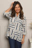 Glenna Pattern Cotton Top Stone