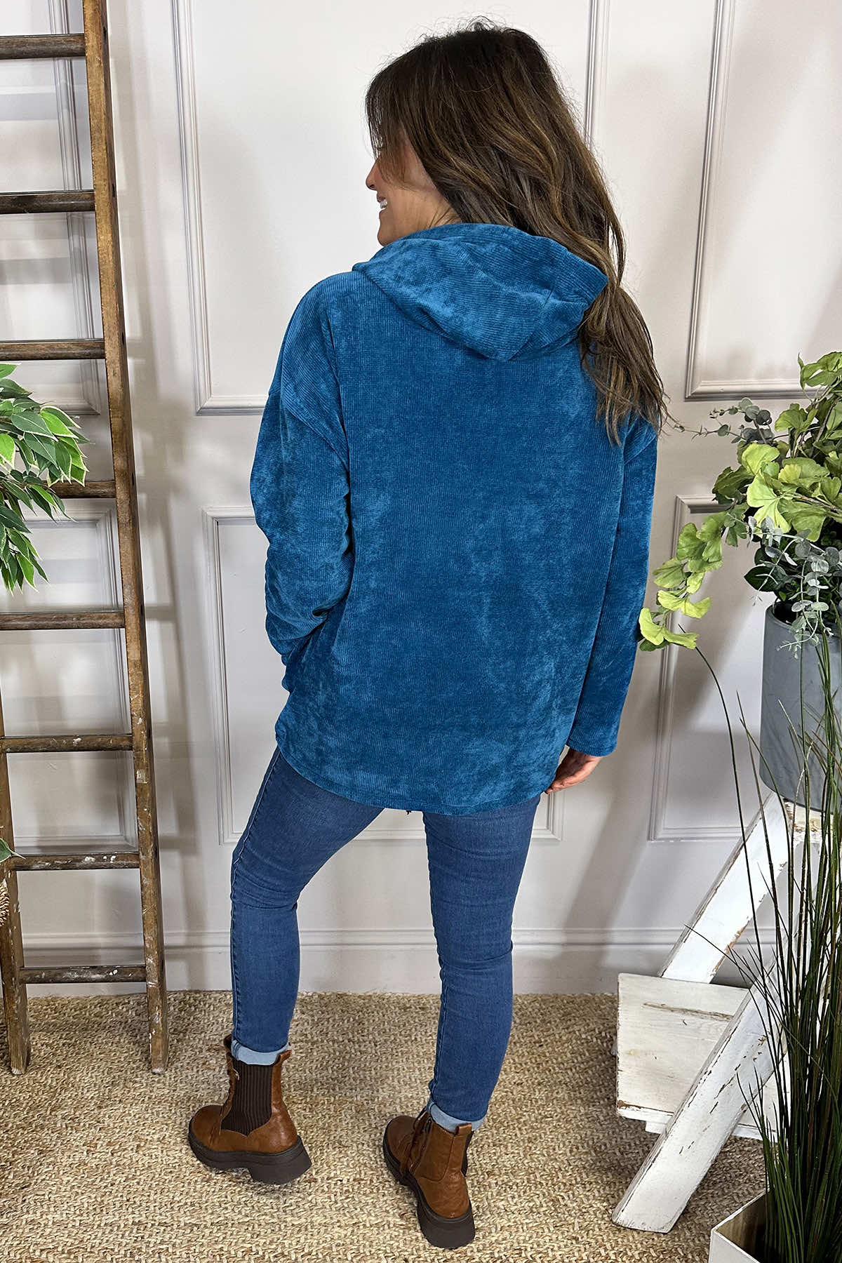 Antonia Hooded Jacket Blue