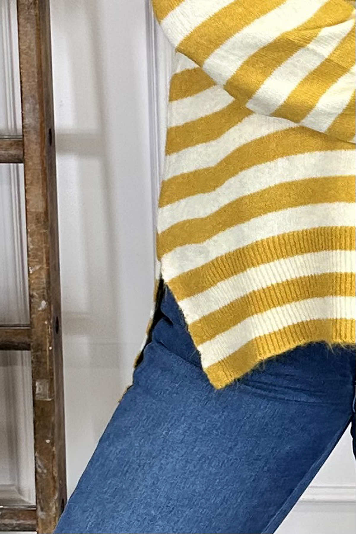 Hilda Stripe Jumper Yellow