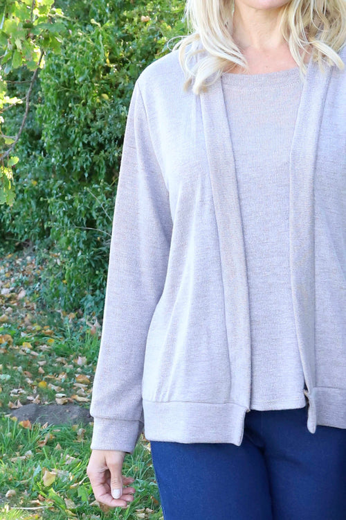 Evianna Knitted Top Mocha - Image 3