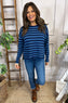 Hilda Stripe Jumper Blue