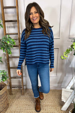 Hilda Stripe Jumper Blue Blue - Hilda Stripe Jumper Blue