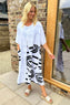 Millie Print Dress White