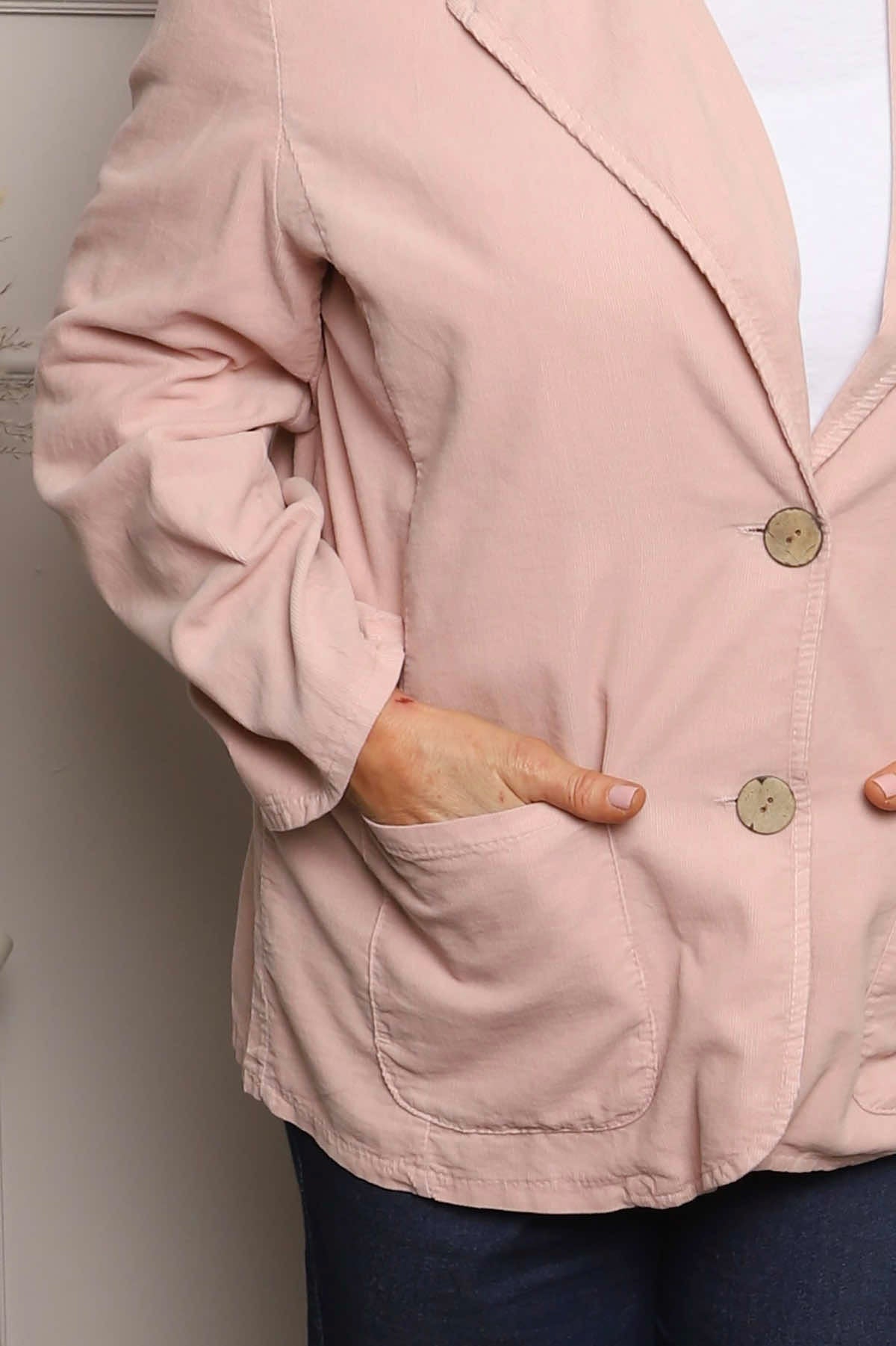 Marina Needlecord Jacket Pink
