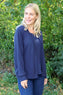 Evianna Knitted Top Navy