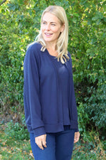 Evianna Knitted Top Navy Navy - Evianna Knitted Top Navy