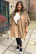 Olivia Cape Jacket Camel Camel - Olivia Cape Jacket Camel