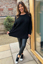 Wyatt Knitted Jumper Black Black - Wyatt Knitted Jumper Black