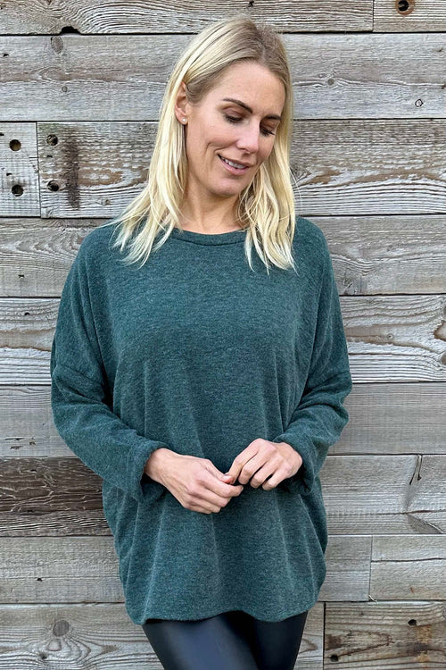 Marzia Sweat Top Jade Green - Image 2