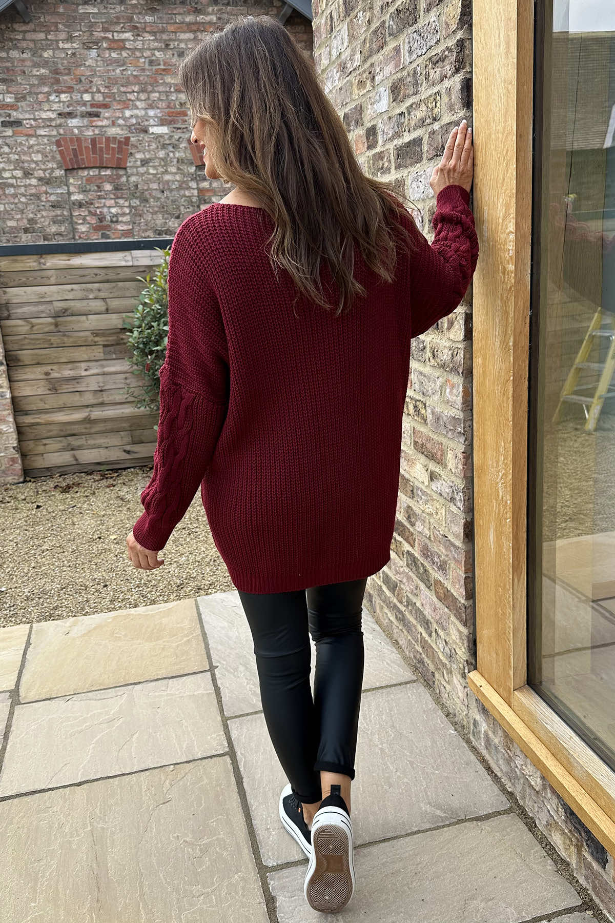 Wyatt Knitted Jumper Wine