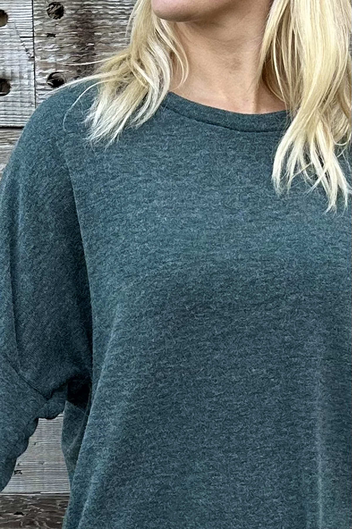 Marzia Sweat Top Jade Green